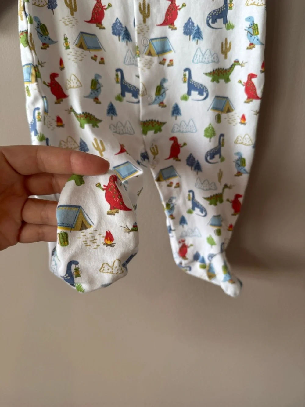 Kissy‎ Kissy Dinosaur Camping Cactus Mountain Pima Cotton Sleeper 6-9 Months
